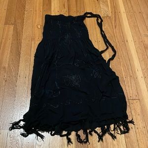 Black beach coverup dress